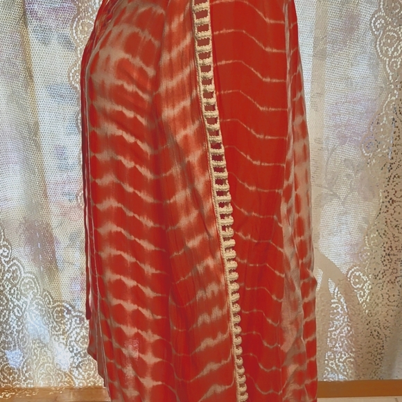 Kori America  orange/white tie dye top size Med - Picture 3 of 7